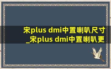 宋plus dmi中置喇叭尺寸_宋plus dmi中置喇叭更换